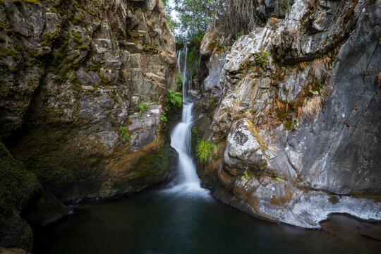 Pozo de la Ollina Waterfall, Murias de Paredes, Le&oacute;n, Castile and Le&oacute;n, Spain