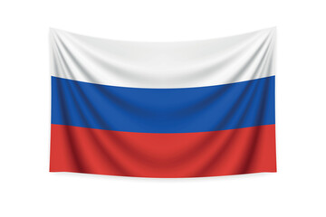 Fototapeta premium Waving Russian Flag - National Symbol of Russia