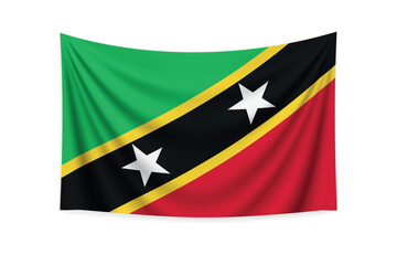 Fototapeta premium Flag of Saint Kitts and Nevis - National Symbol