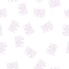 Obraz premium storaging design shelves glyph vector seamless pattern. storaging design shelves signthin illustration