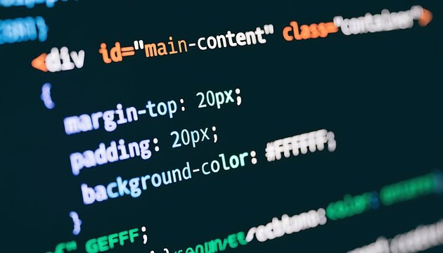 Code, HTML, php web programming source code. Cjding, programming, development concept.