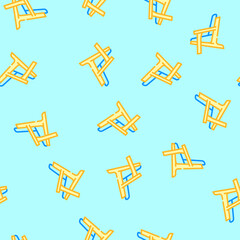 Obraz premium adirondack chair outdoor furniture vector seamless pattern adirondack chair outdoor furniture sign illustration