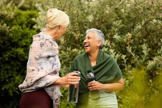 Women Enjoy Time Together Outside in Nature