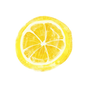 hand drawn lemon