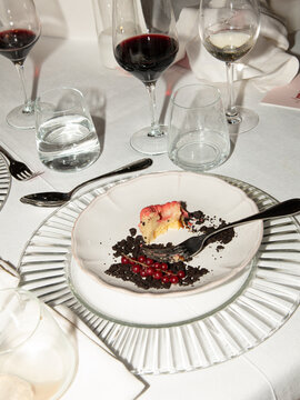 Mini Bundt Cake Dessert with Elegant Table Setting