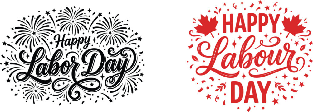 Vibrant Labour Day Design Elements for Patriotic Marketing Campaigns