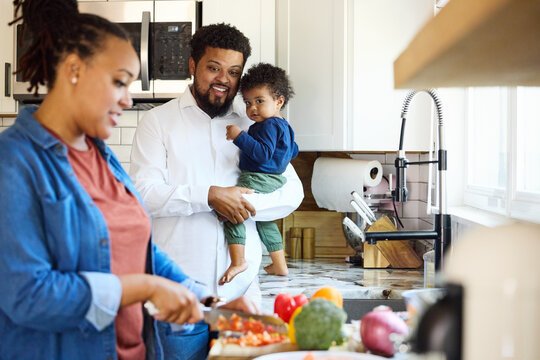 Family Cooking Together
