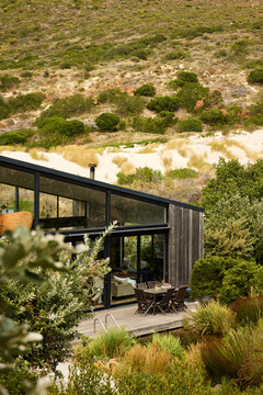 Modern House in Nature Surrounded by Greenery