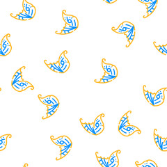 Fototapeta premium elf wing vector seamless pattern elf wing sign illustration
