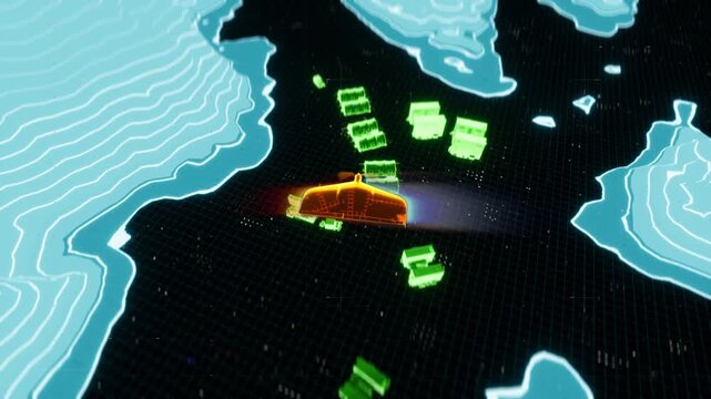 Reconnaissance drone conducting surveillance over a critical infrastructure