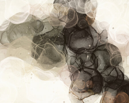 Modern Abstract Ink Pattern 