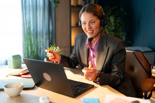 Smiling During an Online Meeting
