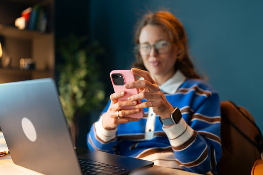 Checking Messages on a Smartphone