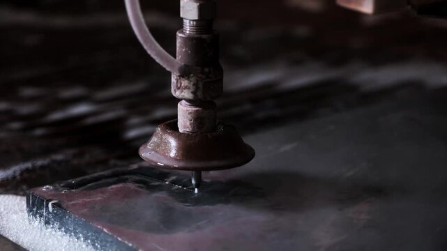 Automated marble slab polishing and finishing process in modern stone processing factory