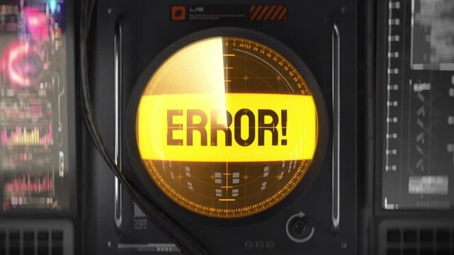 Air defense command center receiving faulty data, critical system error
