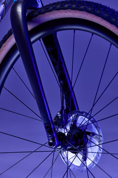 Gravel Bike Front Wheel Detail