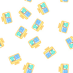 Fototapeta premium fabric design sewing vector seamless pattern fabric design sewing sign illustration