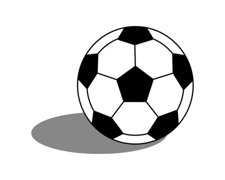 Soccer ball icon for football competition design. Graphic element for World cup Championship 2026. Modern sport vector illustration.