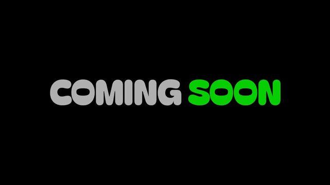 Coming Soon Text Animation for Teaser and Product Launch Promotion