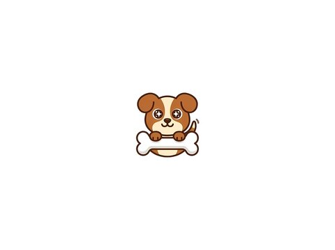 cute dog ilustration