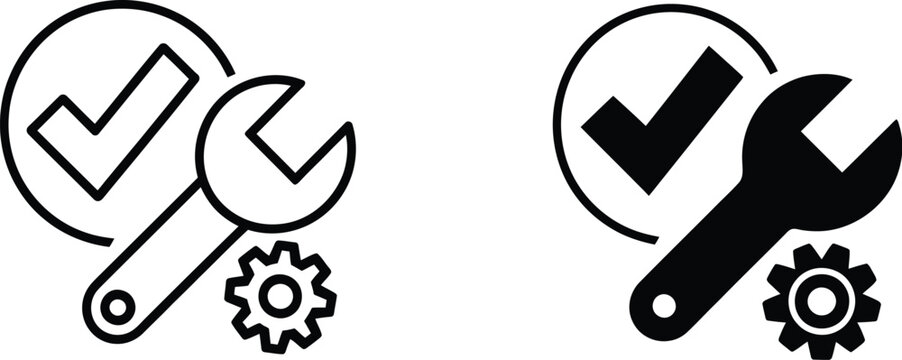 Corrective action icon featuring line vector symbol for quality management, business strategy, compliance, process improvement, and risk control.