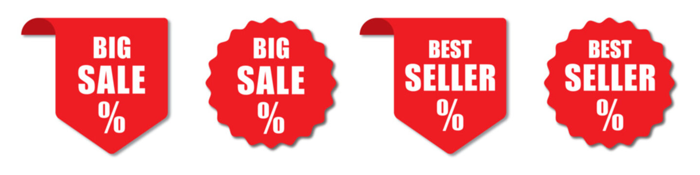 Big sale discount tag stamp icon illustration