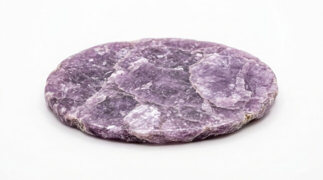 Natural lepidolite polished crystal slab with lepidolite gemstone specimen polished esoteric meditation metaphysical wellness grounding serenity collectible geological decorative treasure