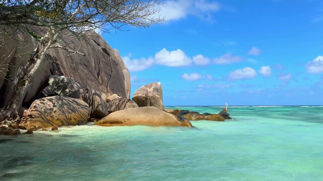 Anse Source d'Argent Beach La Digue Island Seychelles Coast