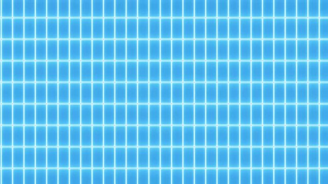Glowing neon blue grid pattern with luminous lines on a dark background for futuristic visuals
