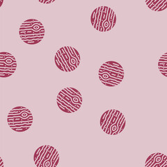 jupiter planet glyph vector seamless pattern. jupiter planet thin illustration © sevector