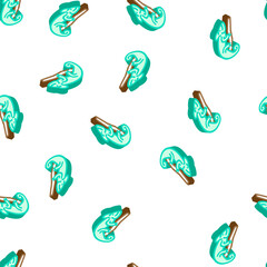 Obraz premium chameleon animal isometric seamless pattern. chameleon animal sign illustration