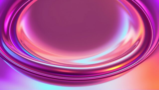 Abstract swirls, vibrant colors, smooth gradients. Pink, purple, orange hues blend into dark background. Modern design element.