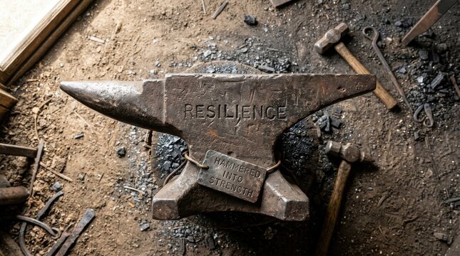 Resilience forged into strength on a blacksmiths anvil