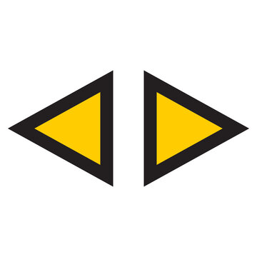 Double left chevron outline icon, minimalist backward direction symbol for navigation menus, software interfaces and wayfinding graphics, PNG with transparent background