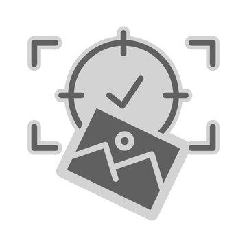 Capture sign and image icon
