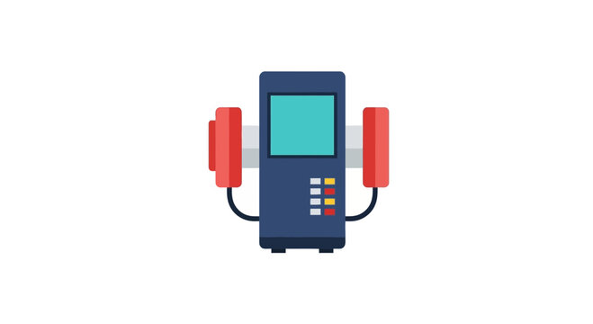 Automated external defibrillator medical device icon
