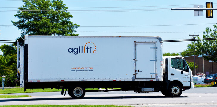 Agiliti  Medical Equipment Company Truck, Manassas, Virginia, USA
