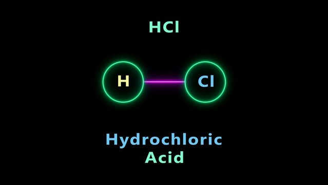 Hydrochloric Acid (HCL) molecular structure, Ethanol burns in the presence of oxygen to produce carbon dioxide and water, releasing a large amount of heat. Chemical structural formula of (HCL)