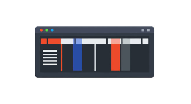 Digital video editing software timeline interface window