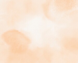 Fototapeta premium Nude gradient abstract watercolor texture background in soft beige and blush tones. Hand painted artistic backdrop with subtle pastel wash, elegant design for invitations, branding, prints and decor.