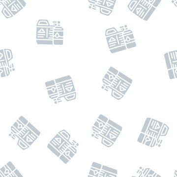 odor neutralizer compost glyph vector seamless pattern. odor neutralizer compost signthin illustration