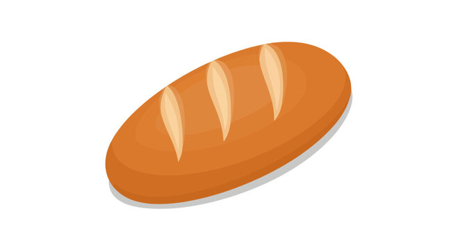 Fresh baked crusty loaf of bread