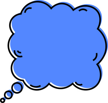 cartoon speech bubbles and thought clouds for comics blank templates for dialogue