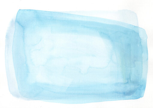 Aquarell blau mit Textfreiraum, perfekter Hintrgrund f&uuml;r Lettering