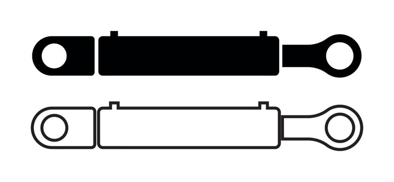 Hydraulic cylinder icon