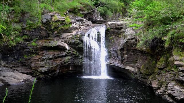 The Falls of Falloch, Loch Lomond and The Trossachs National Park in Scotland.