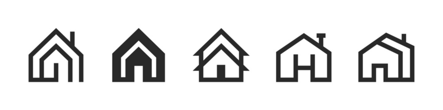 House icon set. It includes home, real estate, property, residential, architecture, and more icons.