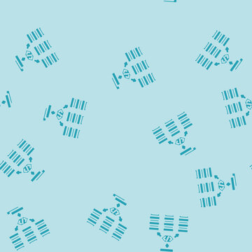 software defined network data center glyph vector seamless pattern. software defined network data center thin illustration