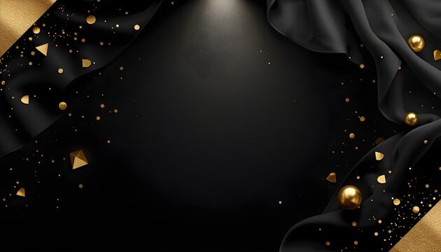 Luxury Fashion Sale Background with Elegant Gold Accents