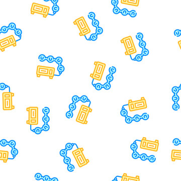magnetic therapy apparatus vector seamless pattern magnetic therapy apparatus sign illustration